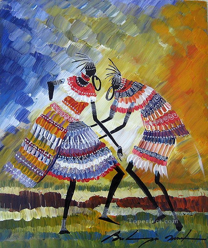 thick paints black dancers African Oil Paintings